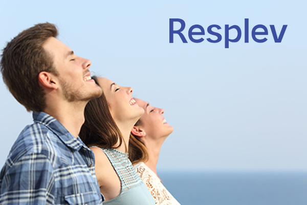 Person experiencing respiratory wellness